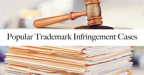 recent trademark infringement cases.